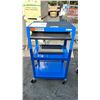 Image 1 : ULINE PORTABLE A/V CART WITH LOCKING WHEELS & SLIDE-OUT DRAWER 24" X 18" X 42"