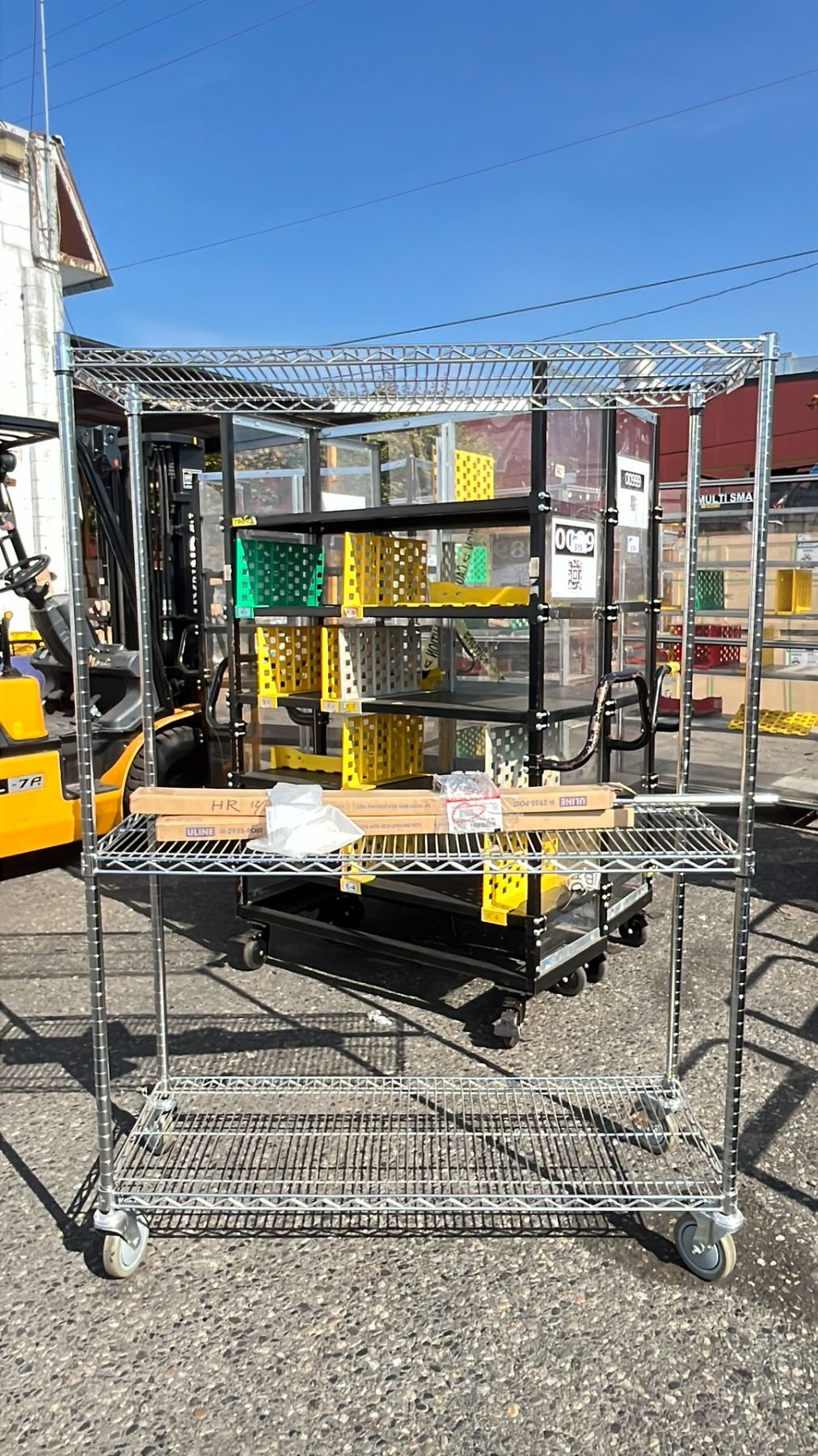 Uline Roller Racking ULINE METRO STYLE ROLLING RACK 48