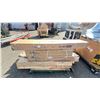 Image 1 : PALLET OF ASSORTED ULINE PRODUCTS INCLUDING; UMBRELLAS, SAFETY TAPE APPLICATORS & CHAIN LINK FENCE