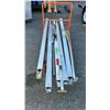 Image 2 : CART OF ASSORTED TRAILER STABILIZER BARS (CART NOT INCLUDED)