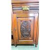 Image 2 : ANTIQUE 72" T X 72" W X 20" D SIDEBOARD WITH MIRROR