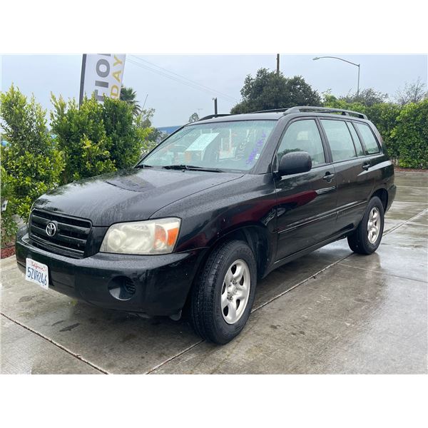 TOYT HIGHLANDER 2007 APP-DUP-T DON SMOG