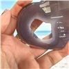 Image 3 : Agate Heart Shaped Stone with natural hole 3.2 inch