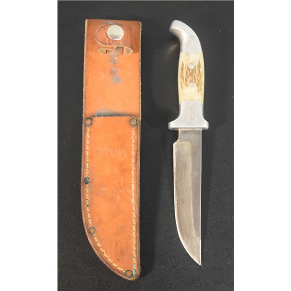 Ruana 6" sticker knife w/original leather sheath