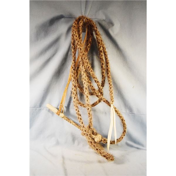 Horse hair mecate with bosal