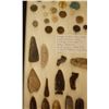 Image 6 : (2) Riker Cases: 10 trade beads, dentilium shells, pottery pieces & 38 buttons, clam shells, copper 