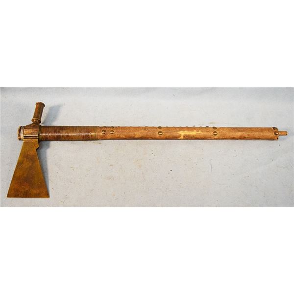 Native American brass pipe tomahawk