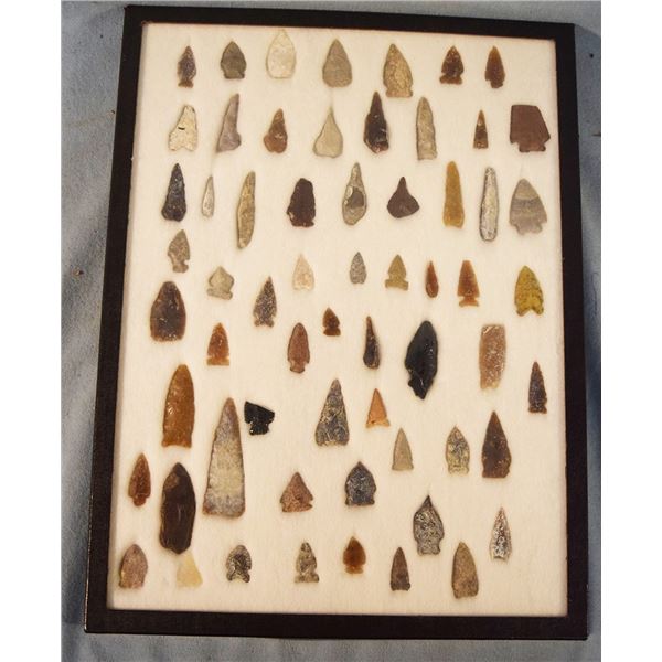 Riker Case: 66+/- bird point knives and awls & 52+/- thumb scrapers