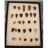 Image 1 : (2) Riker Cases: 28 scrapers & 13 bone tools