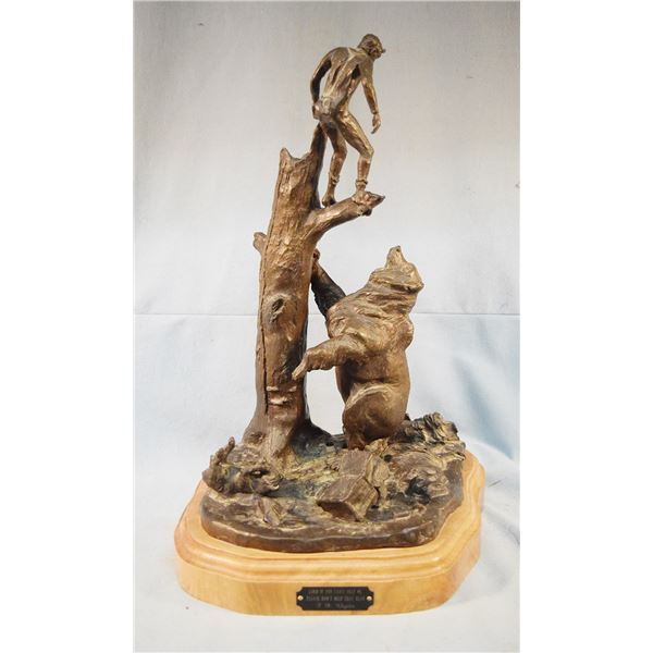 Chytka, Tony, bronze, Lord if you can't help me please don't help that Bear, #12/20, 20" x 12" x 11"