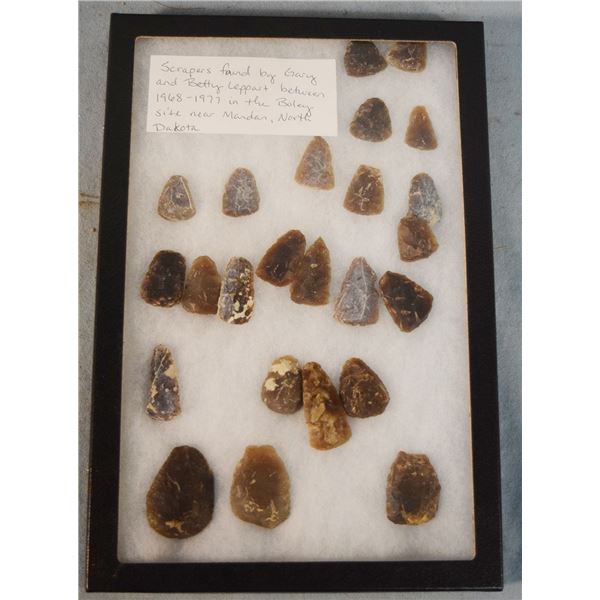 Riker Case: 24 scrapers from the Boley site, North Dakota