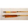 Image 3 : 3 pcs: Early bow (no string) with (2) arrows, with display case