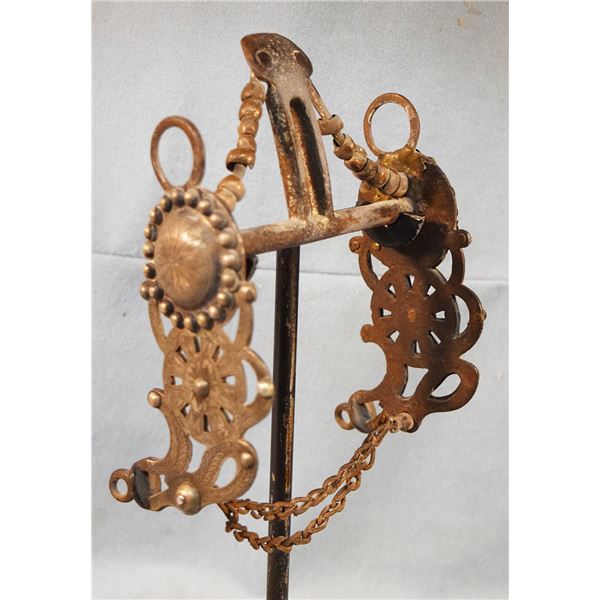 Ornate Cailfornia style silver mounted bit, fancy port