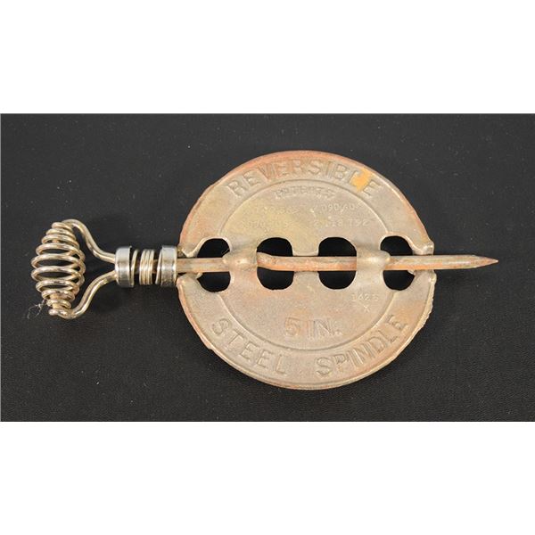 Griswold wire handled 5" damper, circa 1875-1950's