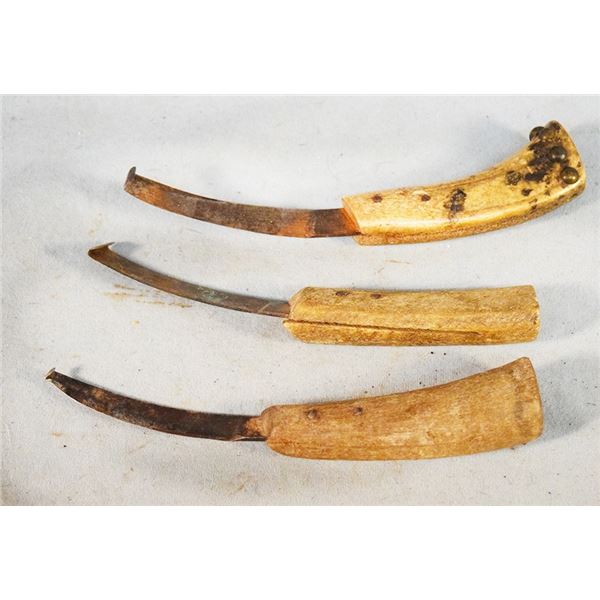 (3) Vintage hoof knives