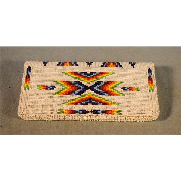 Beaded checkbook cover