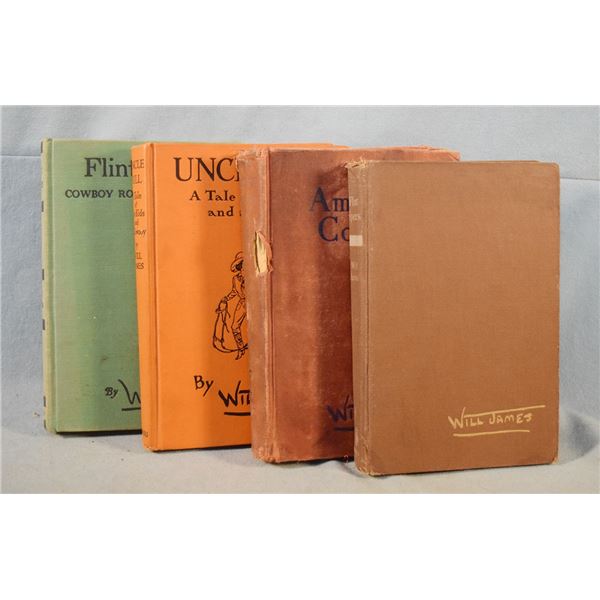(6) Will James Books, non firsts: The American Cowboy, Charles Scribner & Sons, ©1943; Flint Spears,