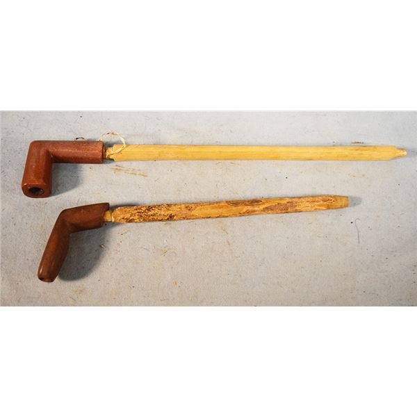 (2) Peace pipes, catlinite
