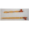 Image 4 : (2) Peace pipes, catlinite