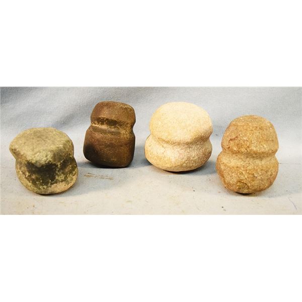 (4) Indian hammer stones