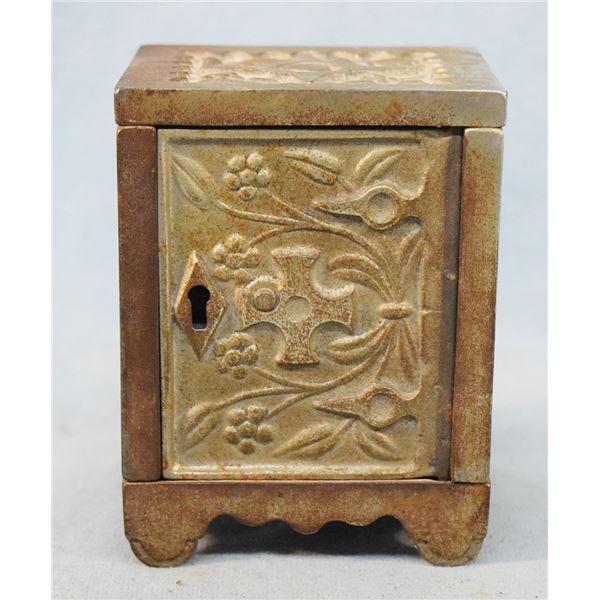 J&L Stevens Co. Key Lock Toy Safe No. 50, cast iron