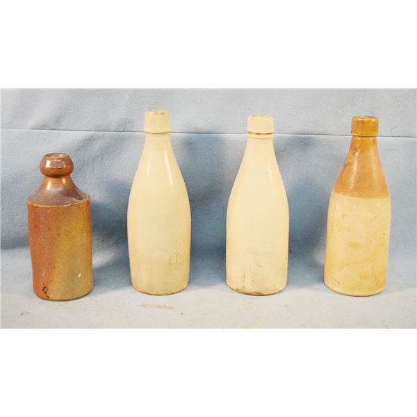 (4) Unmarked beer crocks