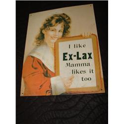 Ex-Lax Metal Sign