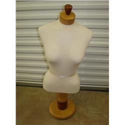 Female Mannequin on Adj. Wood Base