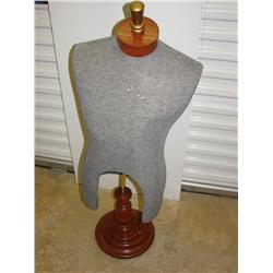 Male Mannequin on Adj. Wood Base