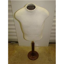 Male Mannequin on Adj. Wood Base