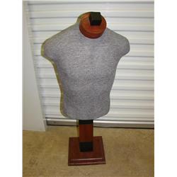 Male Mannequin on Adj. Wood Base
