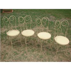 4 Ice Cream Parlor Chairs: out of Patterson, LA.