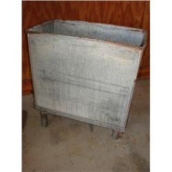 Metal Farm Cart on Wheels