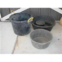 4 Horse Feed Buckets