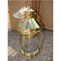 NEW Nautical Style Brass & Glass Light