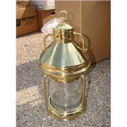 NEW Nautical Style Brass & Glass Light