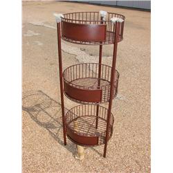 Round Metal Display Shelf/Stand