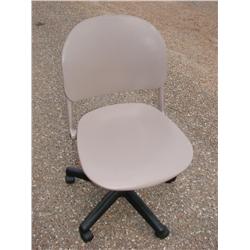 Beige Office Chair on Casters