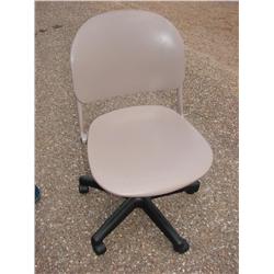 Beige Office Chair on Casters