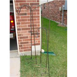 5 Metal Shepherds Hooks for Plants