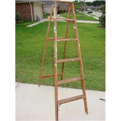 6 Ft. Wooden Ladder
