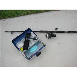 Rod, Reel, Tackle Box & Knife