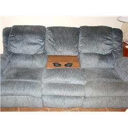 Double Reclining Sofa w/Heat & Massage!