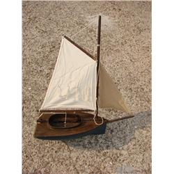 Table Top Wooden Sailboat