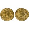 Image 1 : BYZANTINE EMPIRE: Justinian I, 527-565, AV solidus (4.38g), Constantinople, 542-565, AU-UNC