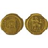 Image 1 : BYZANTINE EMPIRE: Justin II, 565-578, AV solidus (4.51g), Constantinople, NGC Mint State