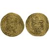 Image 1 : ABBASID: al-Muqtadir, 908-932, AV dinar (5.46g), Mah al-Basra, AH31(8), strong VF