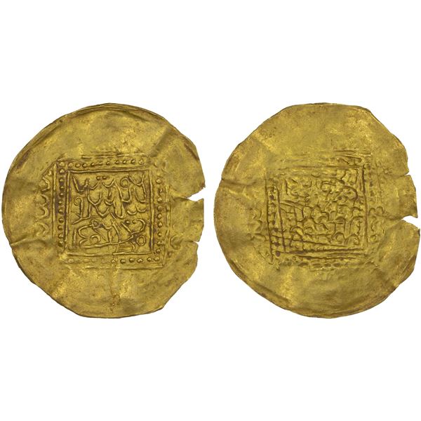 WATTASID: Anonymous, 13th/15th century, AV broad dinar (34.5mm) (3.07g), NM, ND, VF-XF