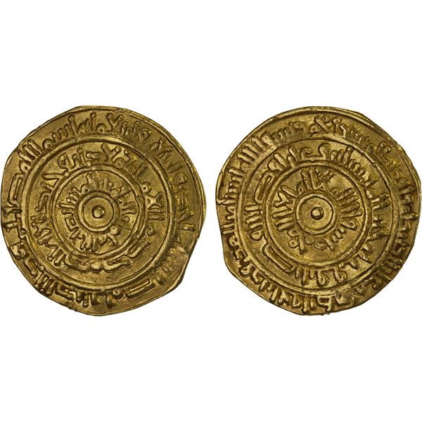 FATIMID: al-Mustansir, 1036-1094, AV dinar (3.88g), Misr, AH441, VF