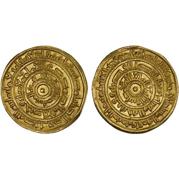 FATIMID: al-Mustansir, 1036-1094, AV dinar (4.21g), Misr, AH442, XF